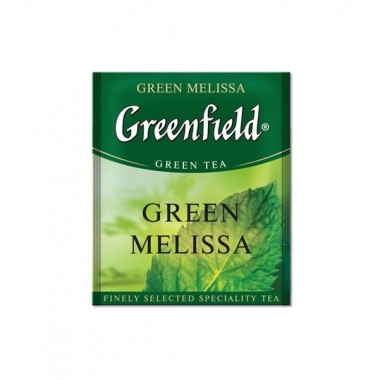 Зеленый чай Greenfield Green Melissa 100 пакетов по 2 г