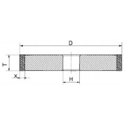 Коло алмазне шліфувальне 1А1 125х6х3х32 АС4 В2-01 зерно 100/80