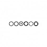 Набір битий Toptul TORX HEX SPLINE RIBE SQ 60 од. GCAI6003