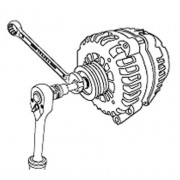 Набор для снятия шкивов генераторов Toptul 13 единиц JGAI1301