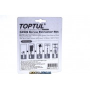 Набор экстракторов Toptul 5 ед. (7/64, 9/64, 5/32, 1/4, 19/64