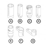 Набор головок специальных Toptul 7 ед. JGAI0701