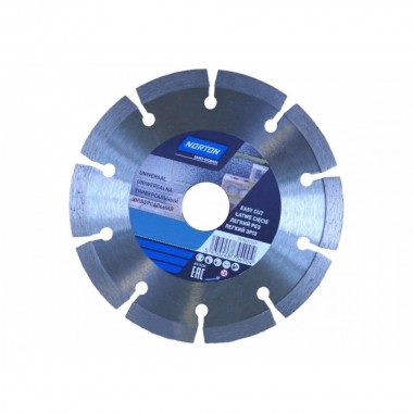 Диск алмазний NORTON-DIY UNIVERSAL сегментний: Ø= 230/25.4/ 22.23 мм